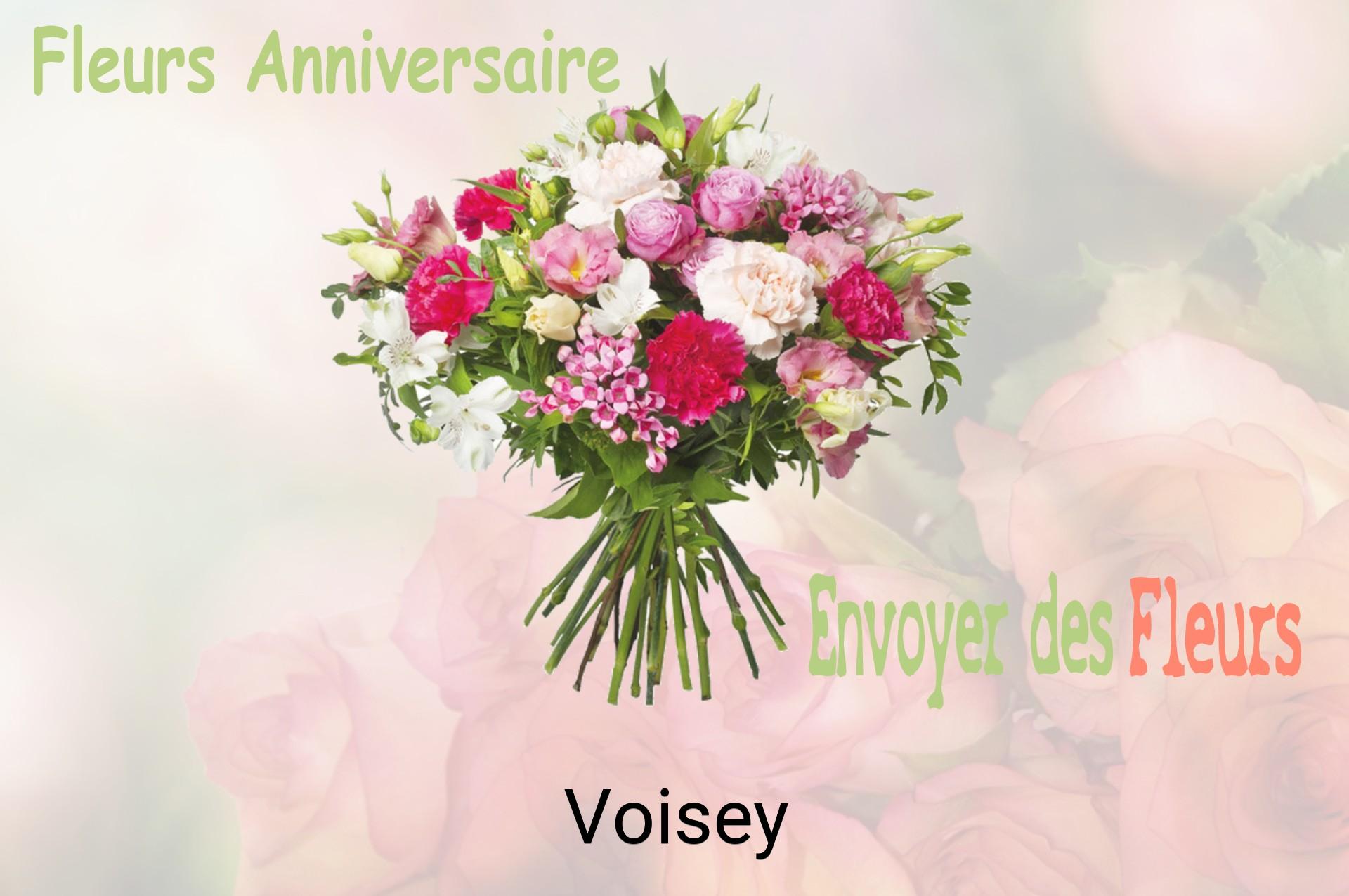 Bouquet de fleurs d’anniversaire livré à Voisey